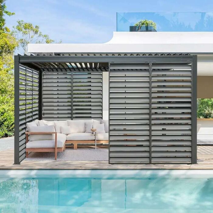 Aluminum Louvered Pergola Screen