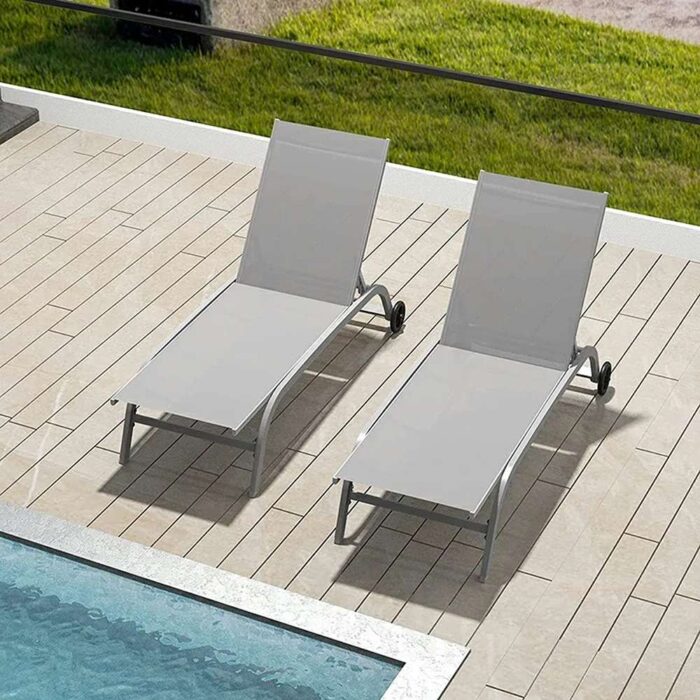 Chaise Lounge Outdoor Set - 2 Chairs