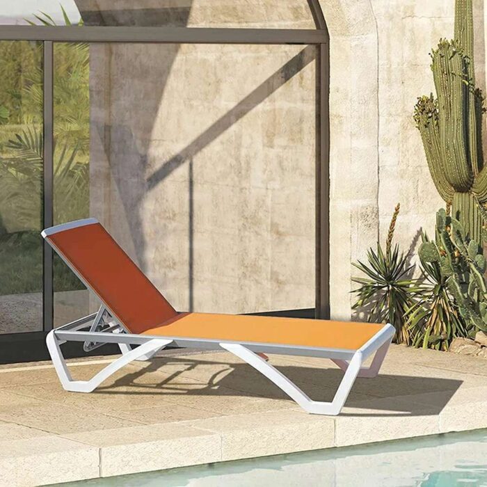 Armless Outdoor Chaise Lounge