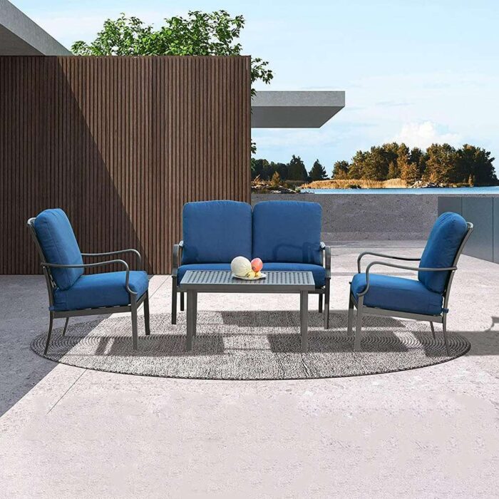 4 Pcs Outdoor Sofa Set