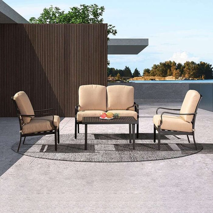 4 Pcs Outdoor Sofa Set