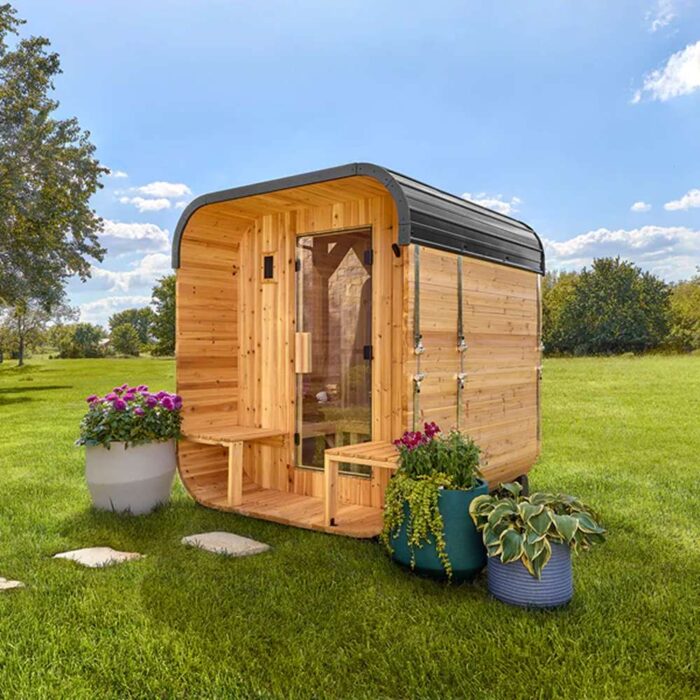 Lennon Outdoor Cube Sauna – 4-6 Person