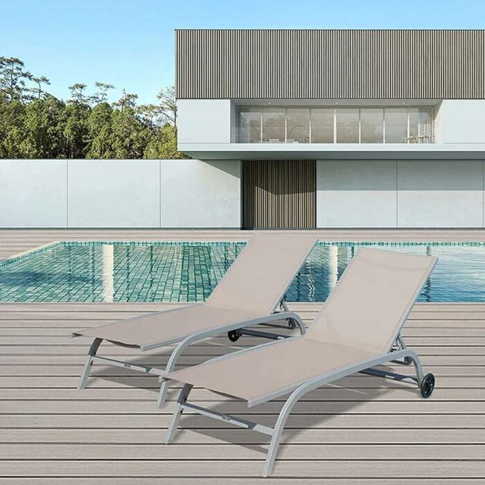 Chaise Lounge Outdoor Set - 2 Chairs