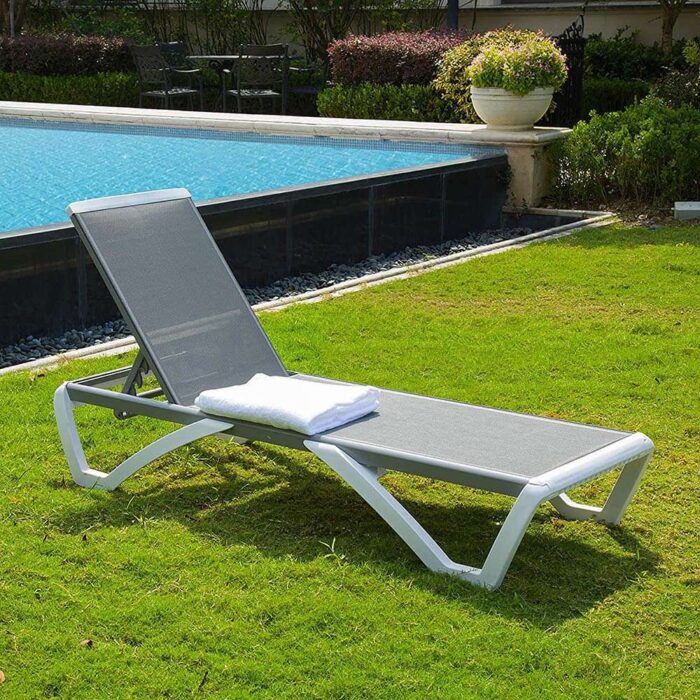 Armless Outdoor Chaise Lounge