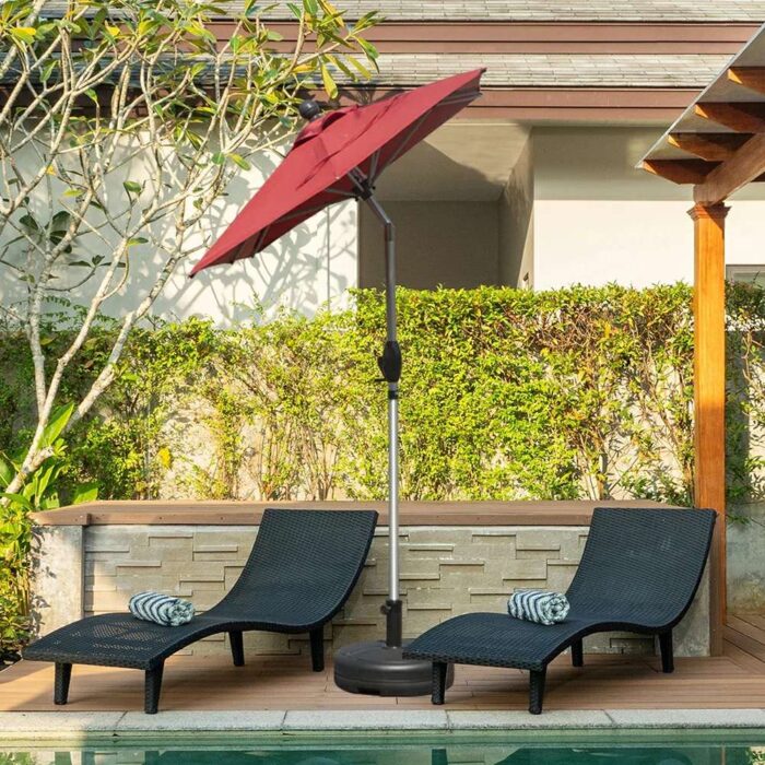 Patio Umbrella - Aluminum Rectangular Market Umbrella