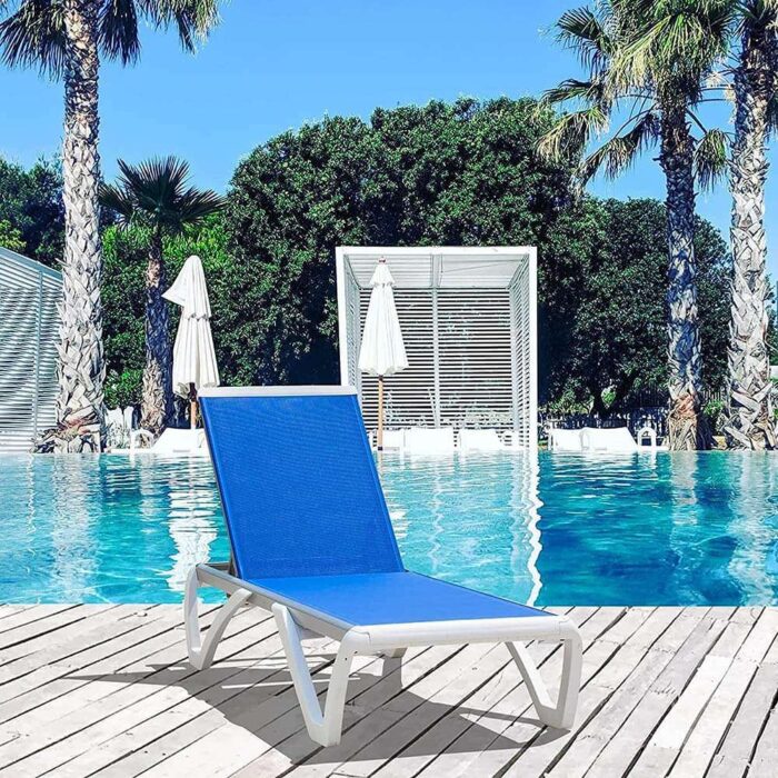Armless Outdoor Chaise Lounge
