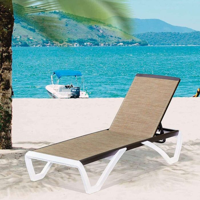 Armless Outdoor Chaise Lounge