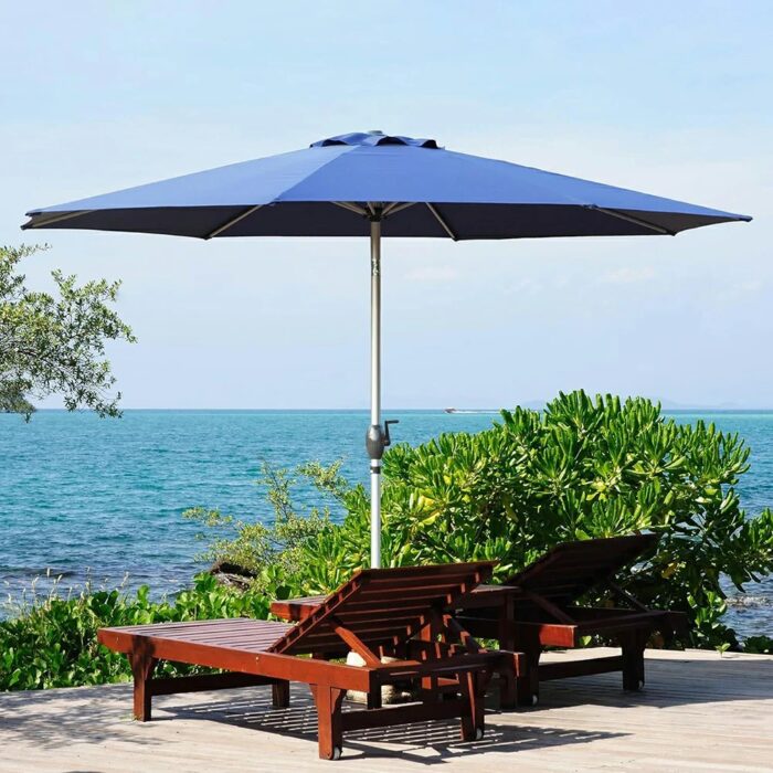 Patio Umbrella - Aluminum Round Market Umbrella