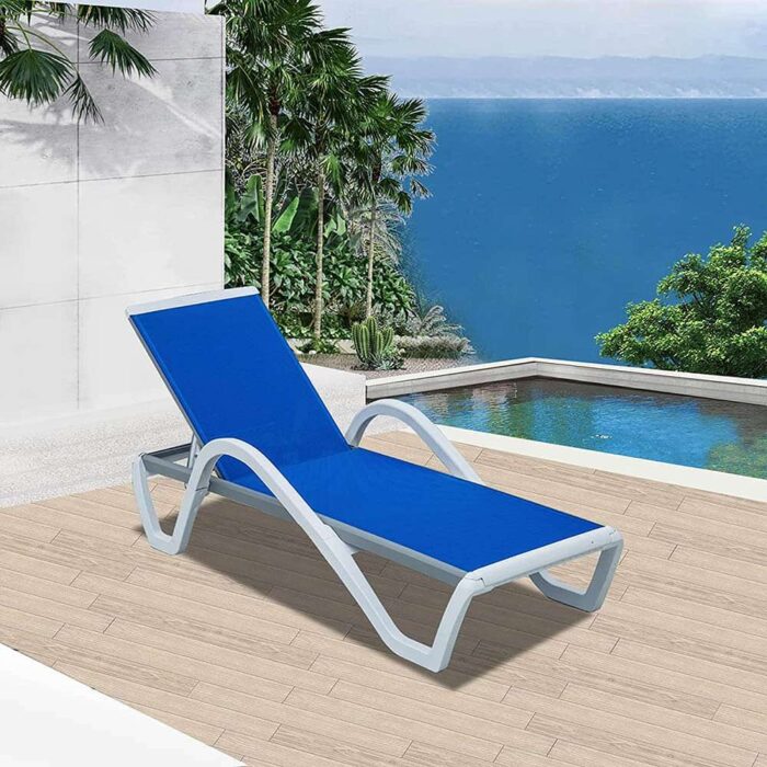Aluminum Chaise Lounge with Arm